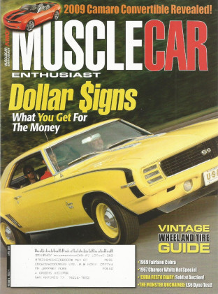 MUSCLECAR ENTHUSIAST 2007 APR - FAIRLANE COBRA, L78, 67 CHARGER, LS6